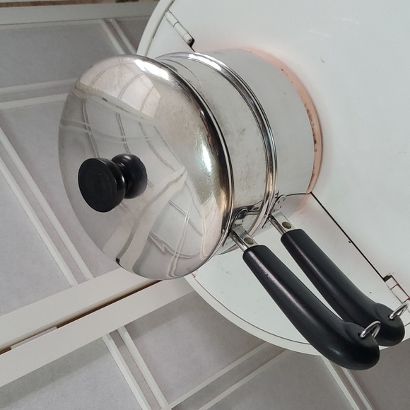 Vintage Revere Ware Copper Buttom Double Boiler Set - Picture 3 of 6